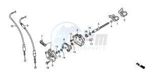 NSR125R drawing EXHAUST VALVE (2)