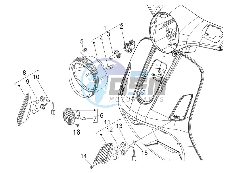 Head lights - Turn signal lamps