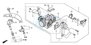 SH300R drawing THROTTLE BODY