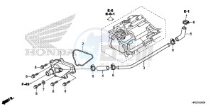 TRX420FA2F TRX420 Europe Direct - (ED) drawing WATER PUMP COVER