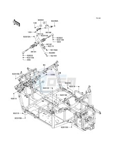 KRF 750 F [TERYX 750 4X4 NRA OUTDOORS] (F8F) F8F drawing FRAME