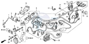 CBR125RS drawing WIRE HARNESS (CBR125RW7)