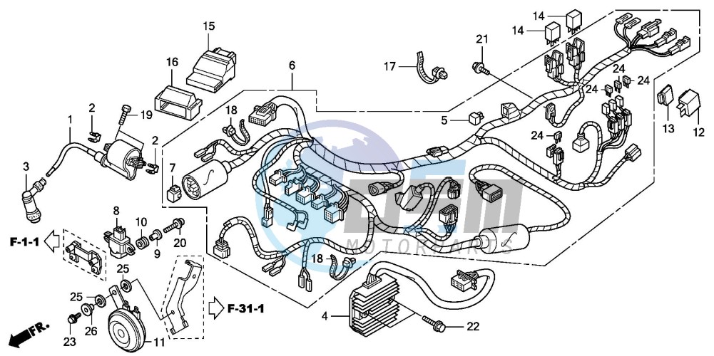 WIRE HARNESS (CBR125RW7)