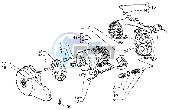 Flywheel magneto