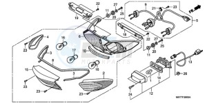 XL1000V9 Ireland - (EK) drawing TAILLIGHT