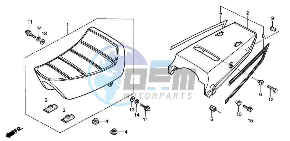 SEAT/REAR COWL