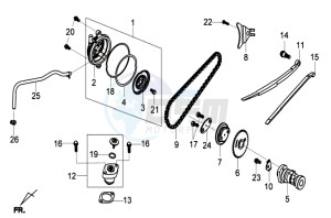 JOYRIDE 125 E2 drawing CHAIN /CYLINDER HEAD COVER /