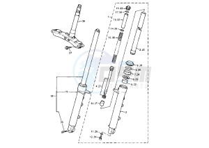 XJ S DIVERSION 900 drawing FRONT FORK