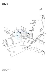 DL650 (E2) V-Strom drawing MUFFLER