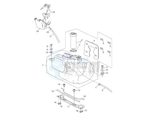 YP R X-MAX 125 drawing FUEL TANK