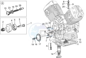 V7 Stone 750 drawing Oil pump