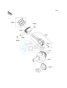 KAF 400 A [MULE 610 4X4] (A6F-AF) A9F drawing CRANKSHAFT_PISTON-- S- -