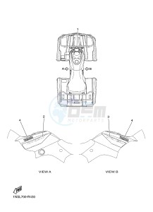 YFM350FWA GRIZZLY 350 4WD (1NSK) drawing GRAPHICS