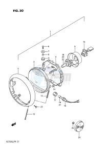 VS750GL (E1) INTRUDER drawing HEADLAMP