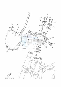 YZ250 (BCRL) drawing STEERING