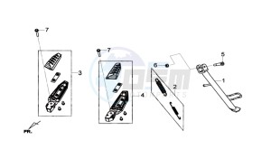 JOYMAX 125I ABS drawing CENTRAL STAND / SIDE STAND