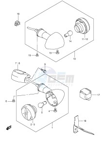 LS650 (E3-E28) SAVAGE drawing TURN SIGNAL LAMP