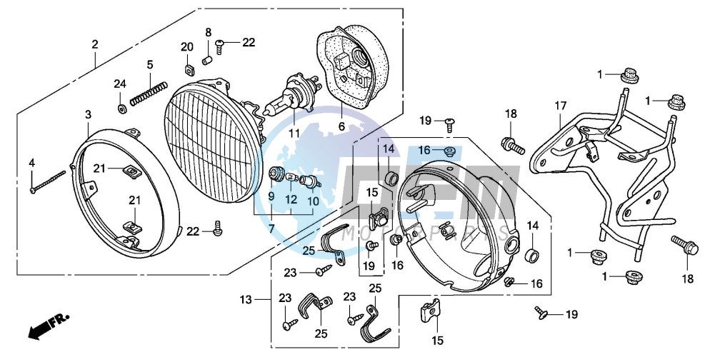 HEADLIGHT (CBF600N/NA)