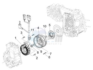 Beverly 300 RST 4T 4V ie E3 drawing Flywheel magneto