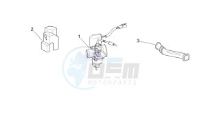 Scarabeo 50 2t e2 (eng. piaggio) drawing Carburettor cpl