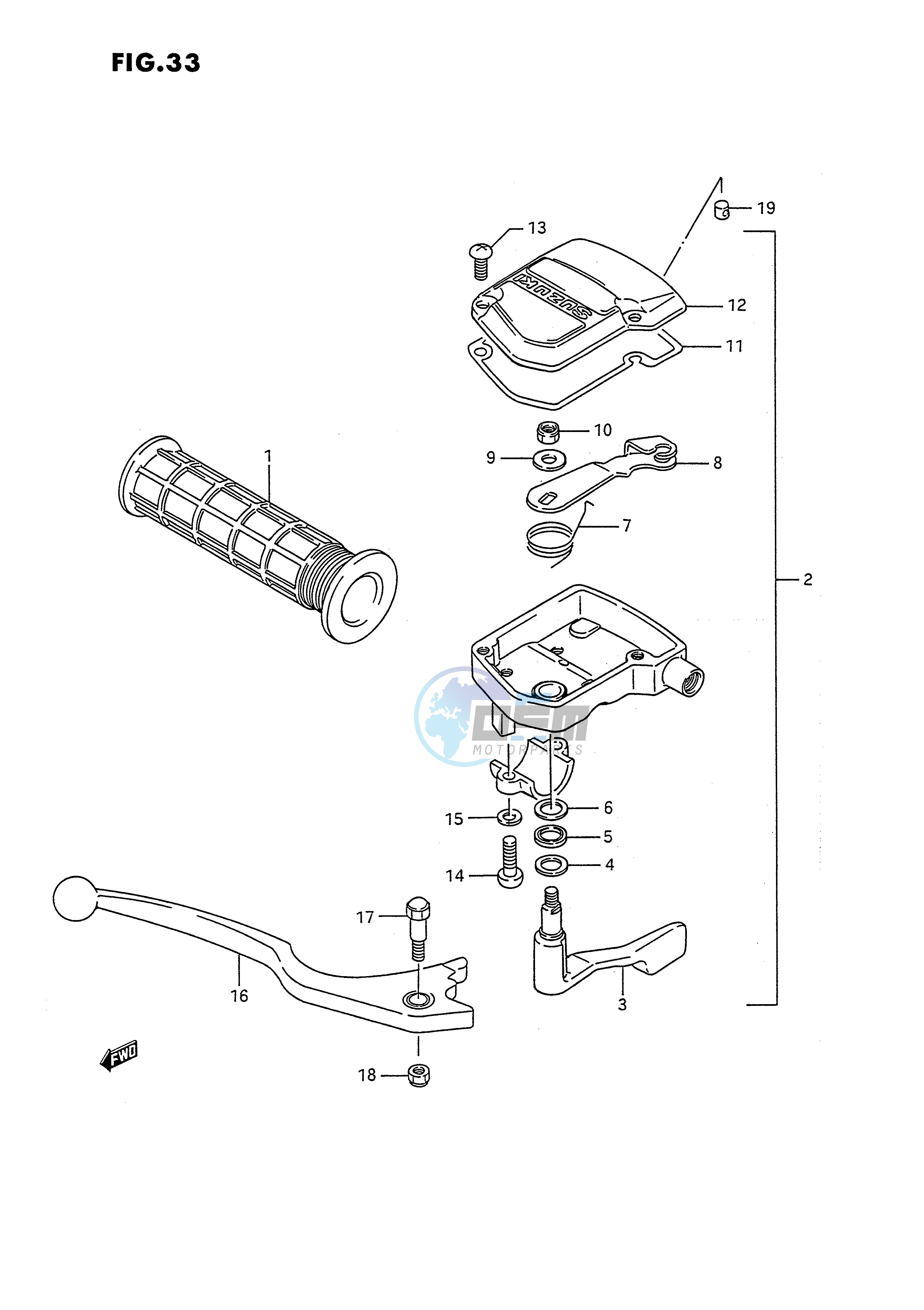 BRAKE LEVER (MODEL L)