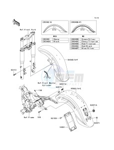 VN 1600 D [VULCAN 1600 NOMAD] (D6F-D8FA) D6F drawing FENDERS