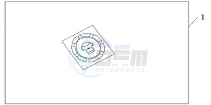 CB1000RB drawing FUEL FILLER PAD