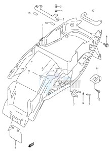 GSF250V (E24) Bandit drawing REAR FENDER