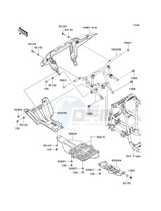 KVF 750 D [BRUTE FORCE 750 4X4I] (D8F-D9F) D8F drawing GUARD-- S- -