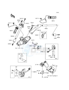 1400GTR ABS ZG1400EFF FR GB XX (EU ME A(FRICA) drawing Handlebar