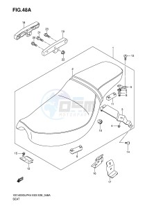 VS1400 (E3-E28) INTRUDER drawing SEAT (MODEL K5 K6 K7 K8)