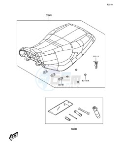 BRUTE FORCE 300 KVF300CGF EU drawing Seat