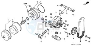 NT700VAA UK - (E / ABS MKH) drawing OIL FILTER/OIL PUMP