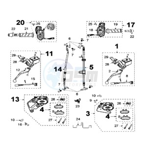 SAT 250 drawing BRAKE SYSTEM