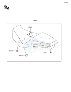 VERSYS-X 300 ABS KLE300CHF XX (EU ME A(FRICA) drawing Seat