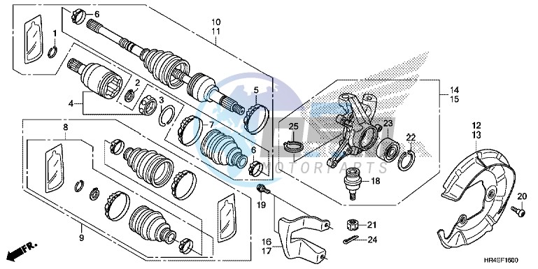 FRONT KNUCKLE/FRONT DRIVE SHAFT