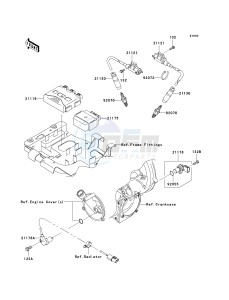 KVF 750 A [BRUTE FORCE 750 4X4] (A1) A1 drawing IGNITION SYSTEM