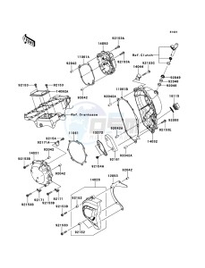 NINJA_ZX-10R_ABS ZX1000KDF FR XX (EU ME A(FRICA) drawing Engine Cover(s)