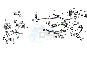 BULTACO LOBITO - 50 cc drawing REAR BRAKE SYSTEM