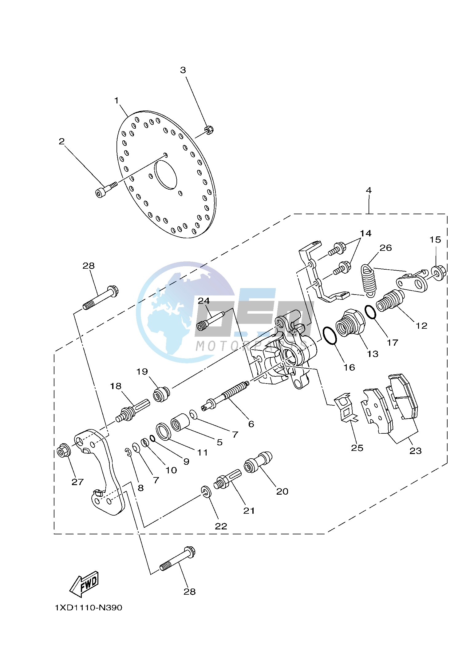 REAR BRAKE CALIPER 2