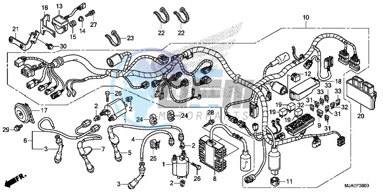 WIRE HARNESS (VT750CS/ C2S)