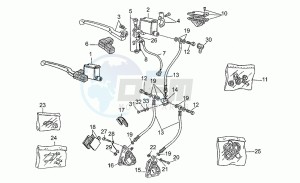 Nevada 350 drawing Front master cilinder