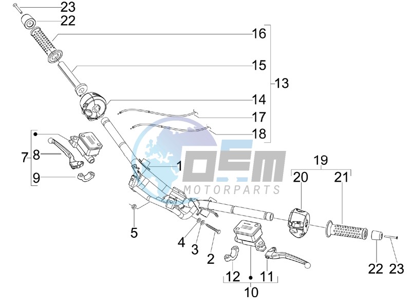 Handlebars - Master cilinder
