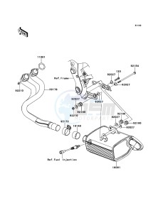 ER-6f EX650CBF GB XX (EU ME A(FRICA) drawing Muffler(s)