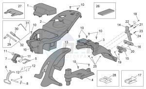 Scarabeo 100 4T e2 drawing Rear body II