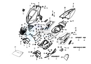 X–FIGHT - 100 cc drawing BODY