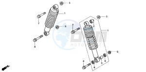 TRX350TE RANCHER ES drawing FRONT CUSHION