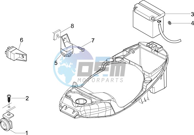 Remote control switches - Battery - Horn