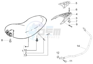 Liberty 200 Leader RST drawing Saddle - carrier