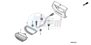 TRX250TMC drawing TAILLIGHT